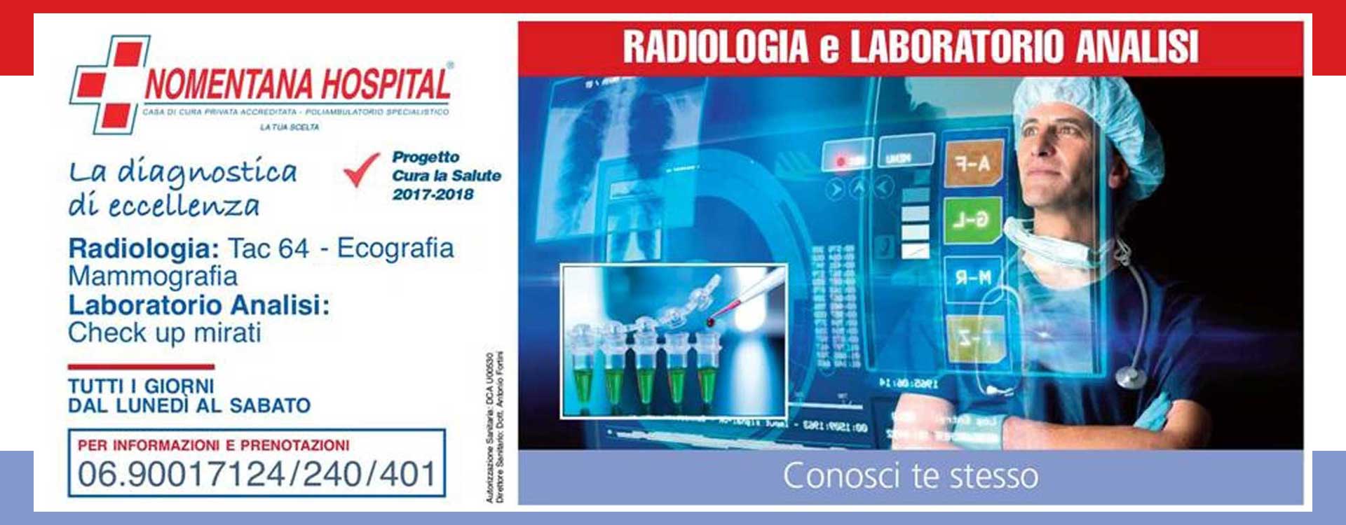 Radiologia e Laboratorio analisi