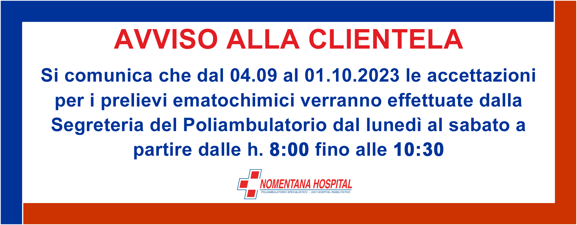 Avviso all'utenza